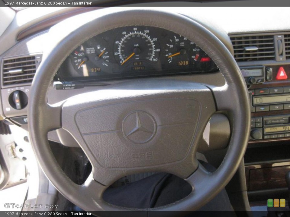Tan Interior Steering Wheel for the 1997 Mercedes-Benz C 280 Sedan #41198221