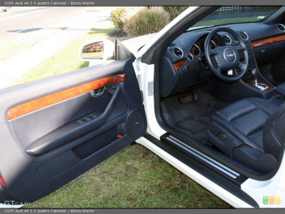 Ebony Interior Photo for the 2005 Audi A4 3.0 quattro Cabriolet #41198250