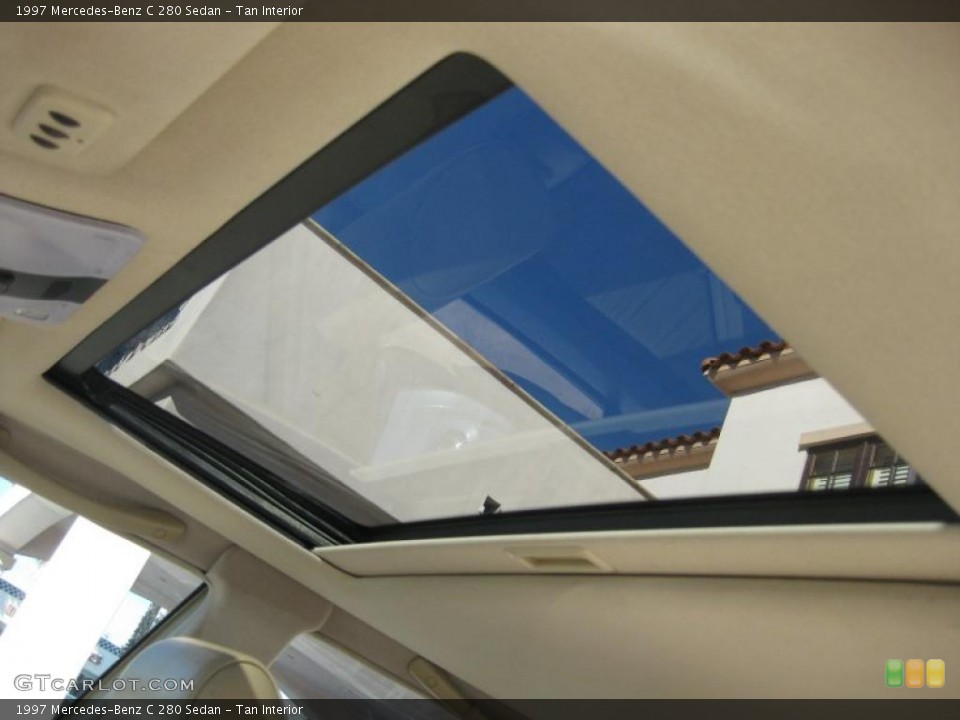 Tan Interior Sunroof for the 1997 Mercedes-Benz C 280 Sedan #41198262