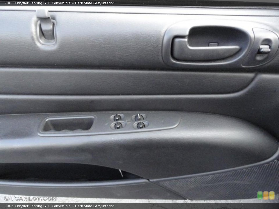 Dark Slate Gray Interior Door Panel for the 2006 Chrysler Sebring GTC Convertible #41198282