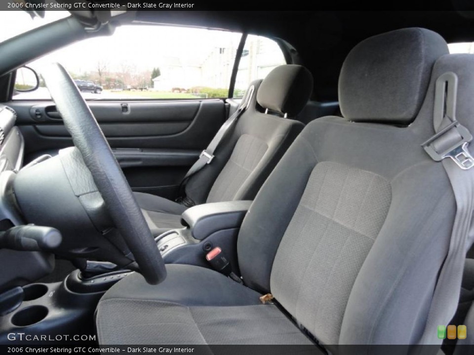 Dark Slate Gray Interior Photo for the 2006 Chrysler Sebring GTC Convertible #41198295