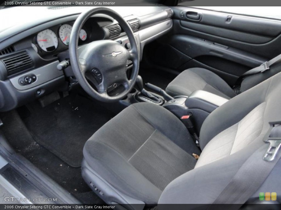 Dark Slate Gray Interior Prime Interior for the 2006 Chrysler Sebring GTC Convertible #41198314