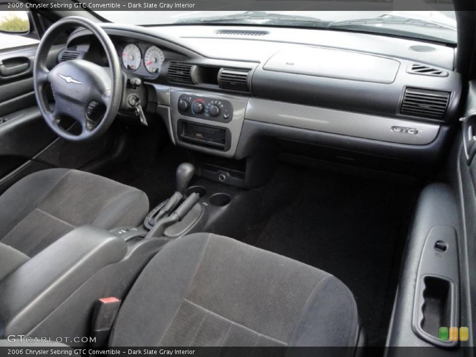 Dark Slate Gray Interior Dashboard for the 2006 Chrysler Sebring GTC Convertible #41198330