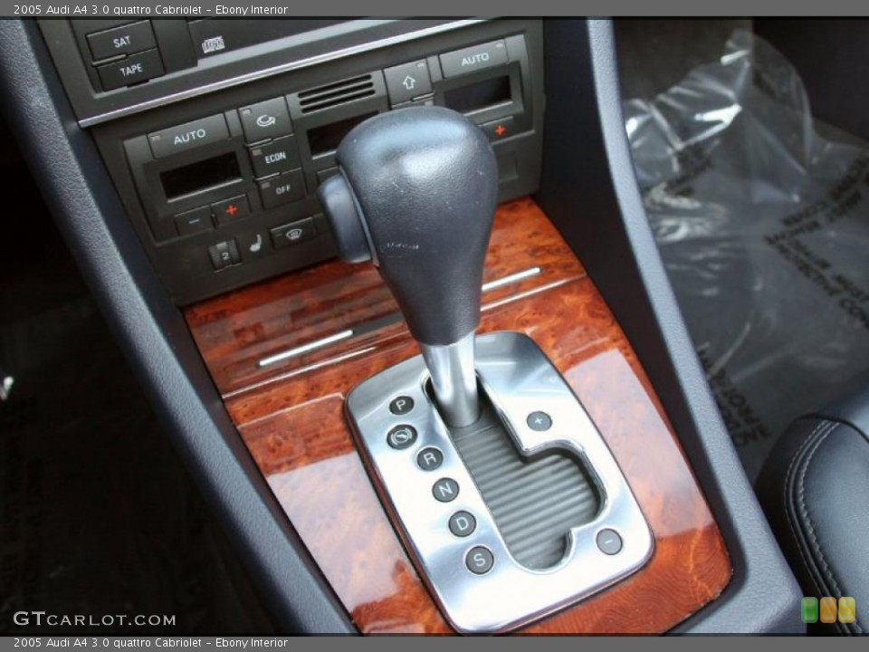 Ebony Interior Transmission for the 2005 Audi A4 3.0 quattro Cabriolet #41198434