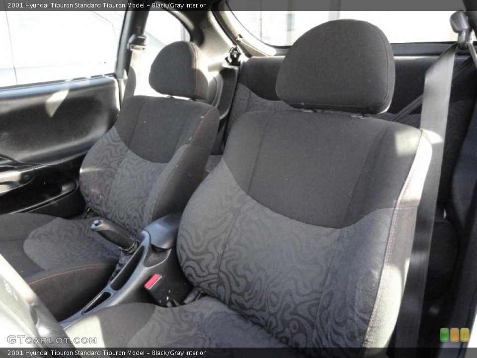 Black/Gray Interior Photo for the 2001 Hyundai Tiburon  #41198798