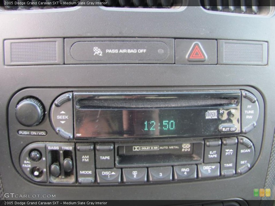 Medium Slate Gray Interior Controls for the 2005 Dodge Grand Caravan SXT #41202862