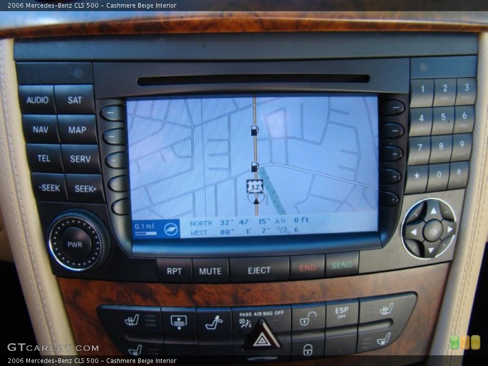 Cashmere Beige Interior Navigation for the 2006 Mercedes-Benz CLS 500 #41204066