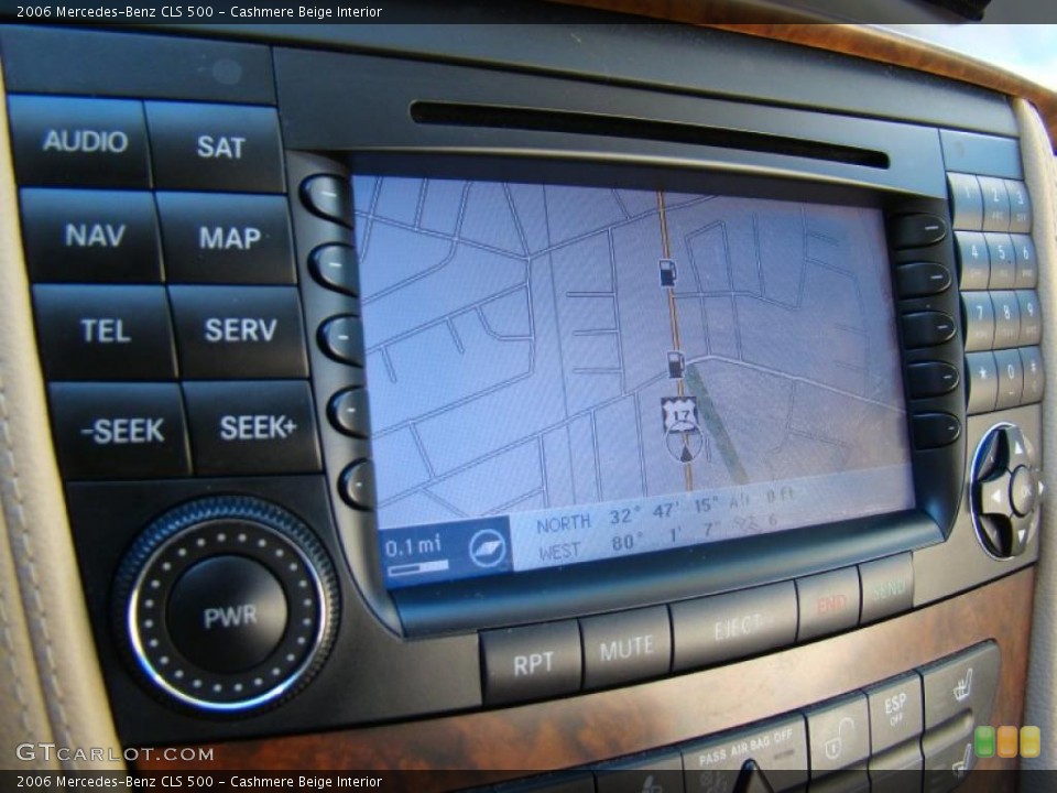 Cashmere Beige Interior Controls for the 2006 Mercedes-Benz CLS 500 #41204082