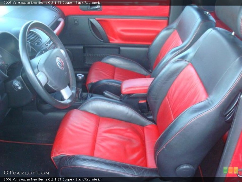 Black/Red Interior Photo for the 2003 Volkswagen New Beetle GLS 1.8T Coupe #41207342