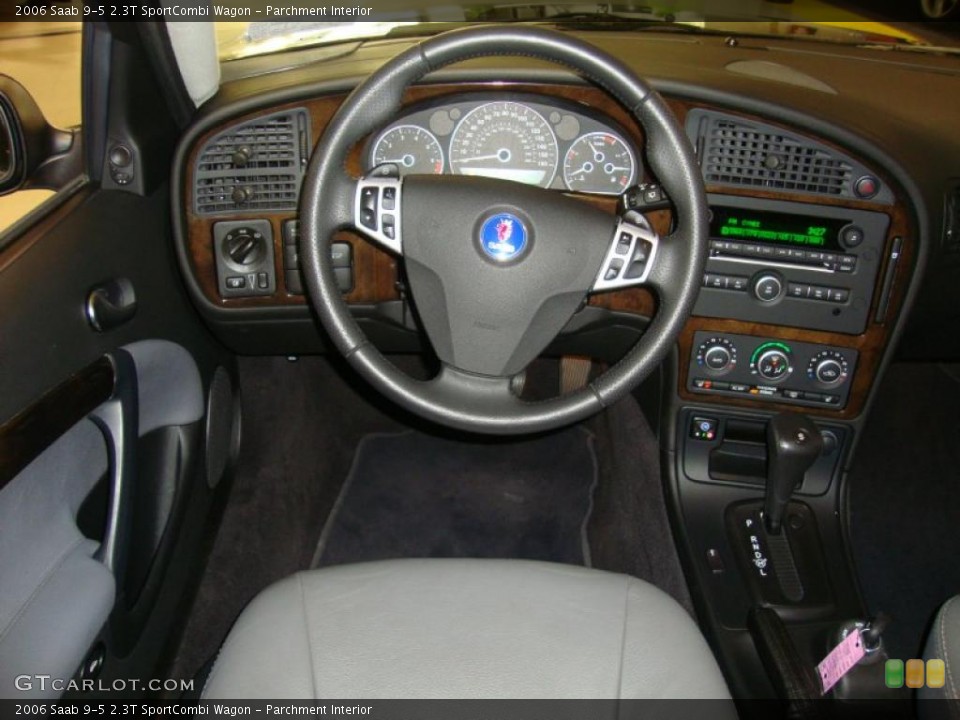 Parchment Interior Steering Wheel for the 2006 Saab 9-5 2.3T SportCombi Wagon #41207570