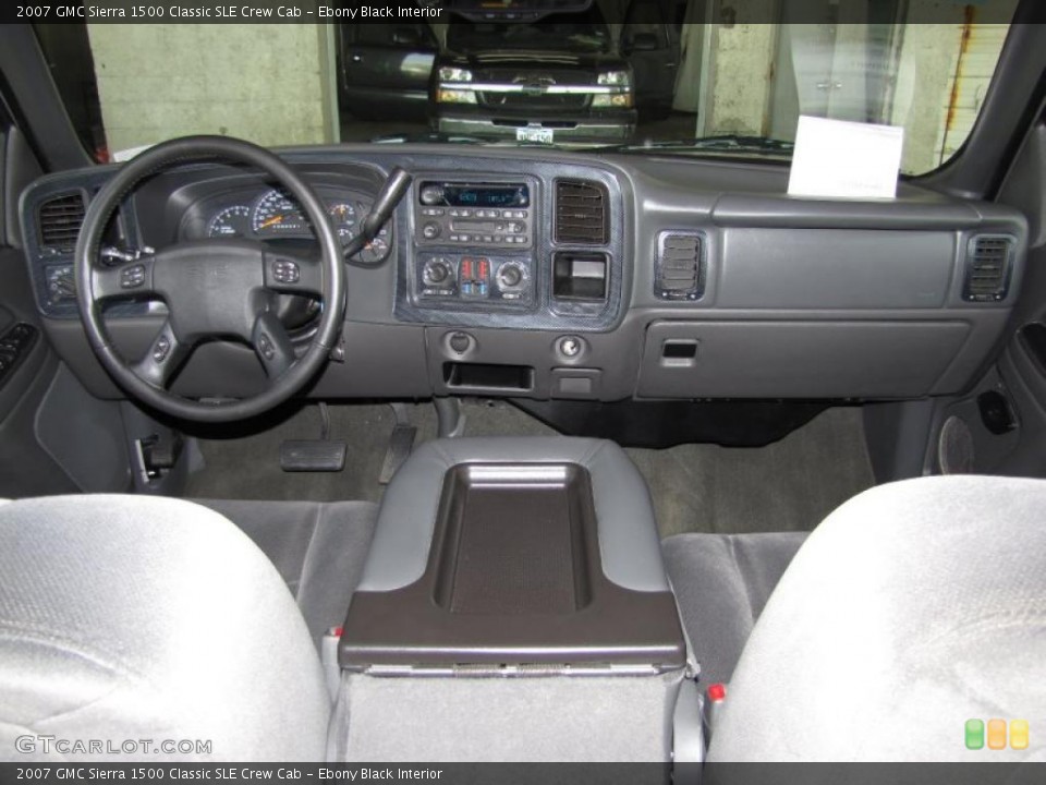 Ebony Black Interior Prime Interior for the 2007 GMC Sierra 1500 Classic SLE Crew Cab #41208042
