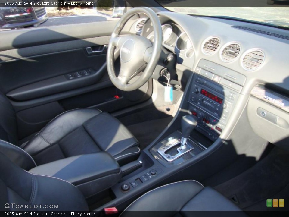 Ebony Interior Dashboard for the 2005 Audi S4 4.2 quattro Cabriolet #41211078