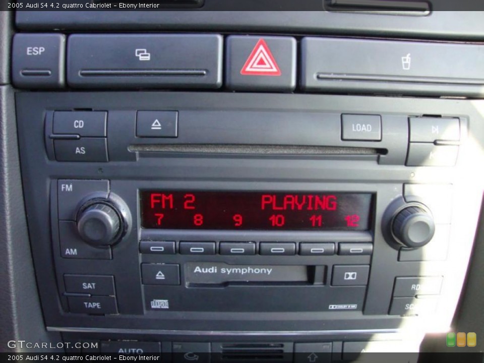 Ebony Interior Controls for the 2005 Audi S4 4.2 quattro Cabriolet #41211299