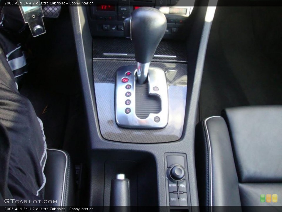 Ebony Interior Transmission for the 2005 Audi S4 4.2 quattro Cabriolet #41211335