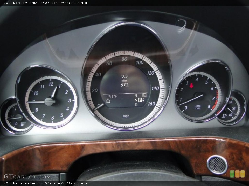 Ash/Black Interior Gauges for the 2011 Mercedes-Benz E 350 Sedan #41213563