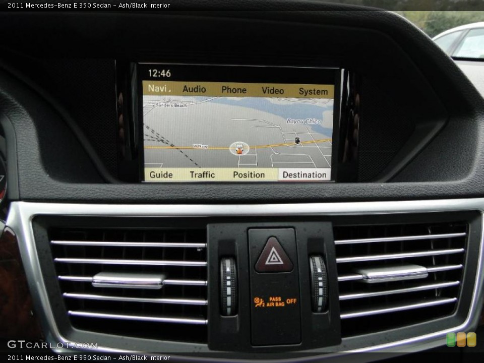 Ash/Black Interior Navigation for the 2011 Mercedes-Benz E 350 Sedan #41213631