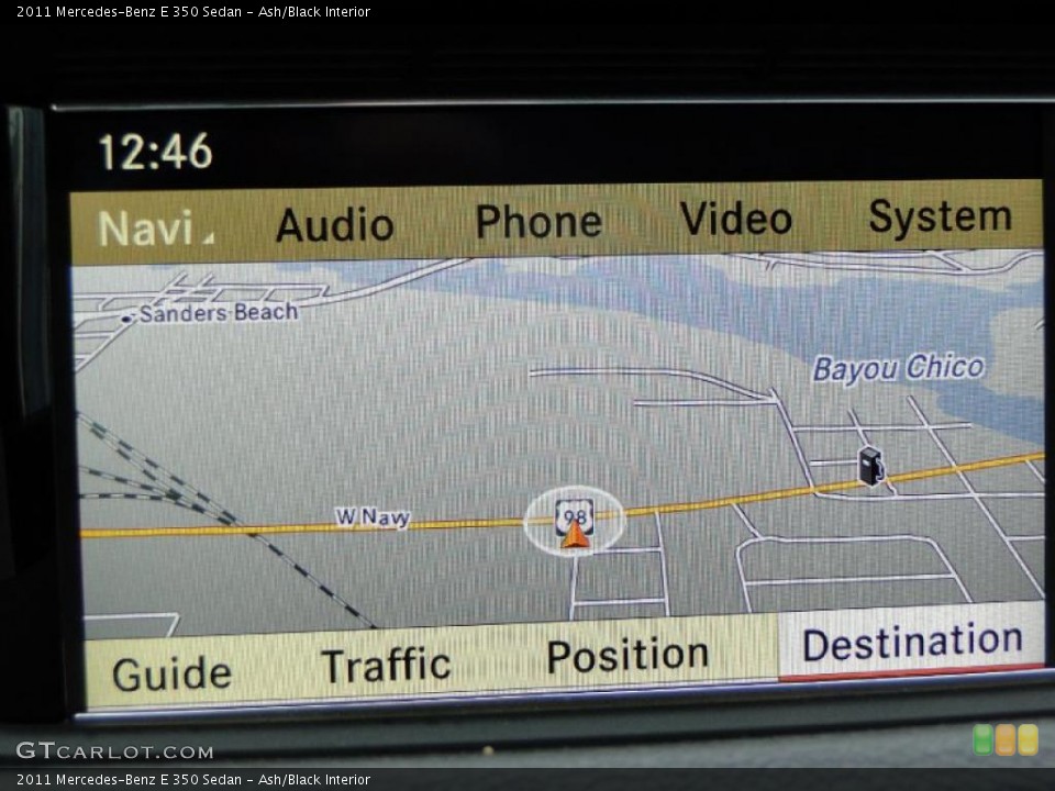 Ash/Black Interior Navigation for the 2011 Mercedes-Benz E 350 Sedan #41213647