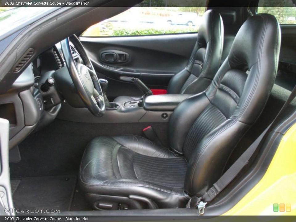 Black Interior Photo for the 2003 Chevrolet Corvette Coupe #41215267