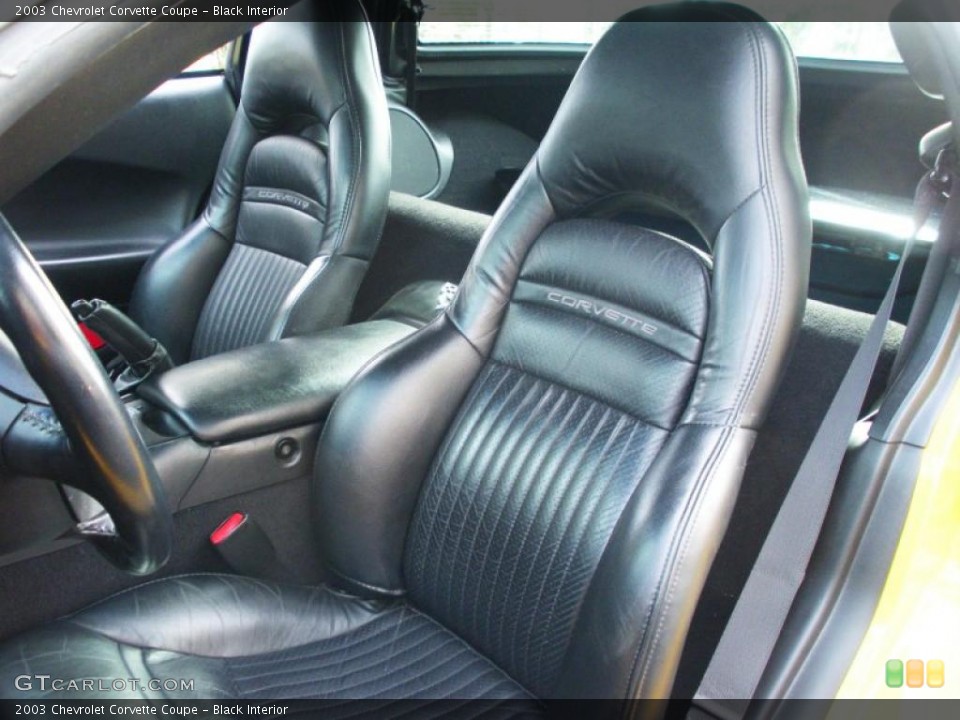 Black Interior Photo for the 2003 Chevrolet Corvette Coupe #41215279
