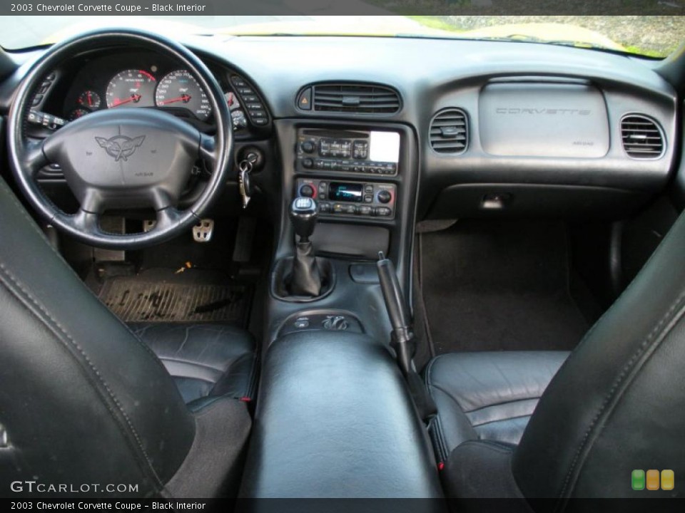 Black Interior Prime Interior for the 2003 Chevrolet Corvette Coupe #41215331