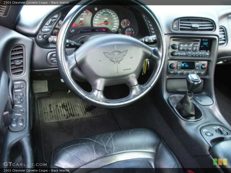 Black Interior Dashboard for the 2003 Chevrolet Corvette Coupe #41215343