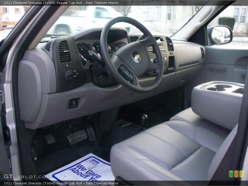 Dark Titanium Interior Prime Interior for the 2011 Chevrolet Silverado 2500HD Regular Cab 4x4 #41218459