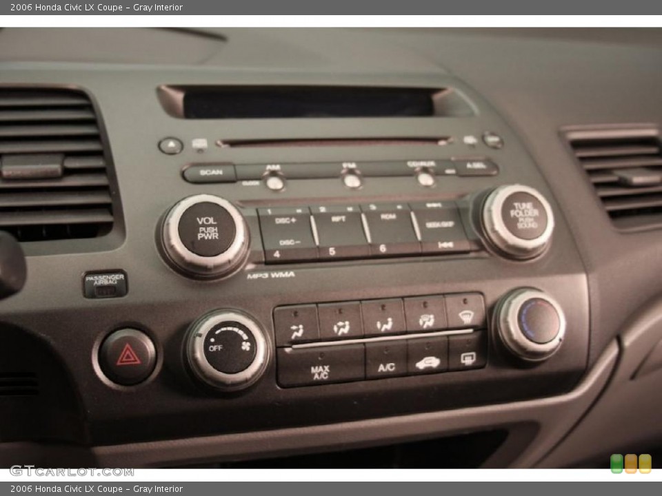 Gray Interior Controls for the 2006 Honda Civic LX Coupe #41219439