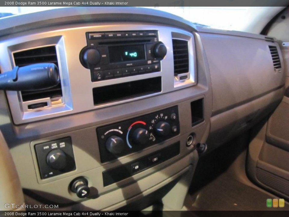 Khaki Interior Controls for the 2008 Dodge Ram 3500 Laramie Mega Cab 4x4 Dually #41219827