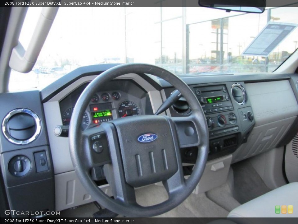 Medium Stone Interior Dashboard for the 2008 Ford F250 Super Duty XLT SuperCab 4x4 #41220071