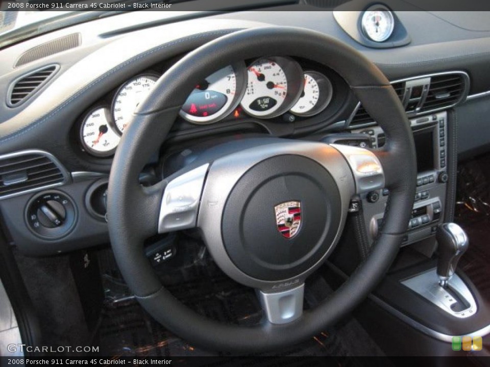 Black Interior Navigation for the 2008 Porsche 911 Carrera 4S Cabriolet #41221587