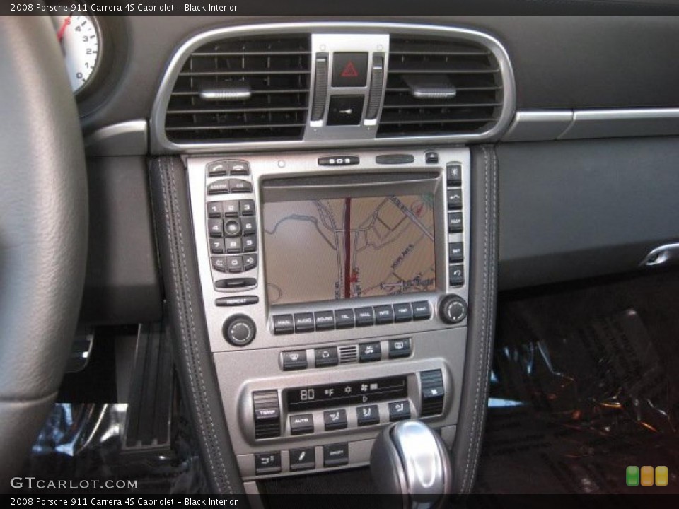 Black Interior Navigation for the 2008 Porsche 911 Carrera 4S Cabriolet #41221603
