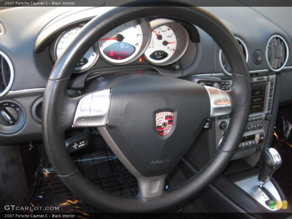 Black Interior Steering Wheel for the 2007 Porsche Cayman S #41221835