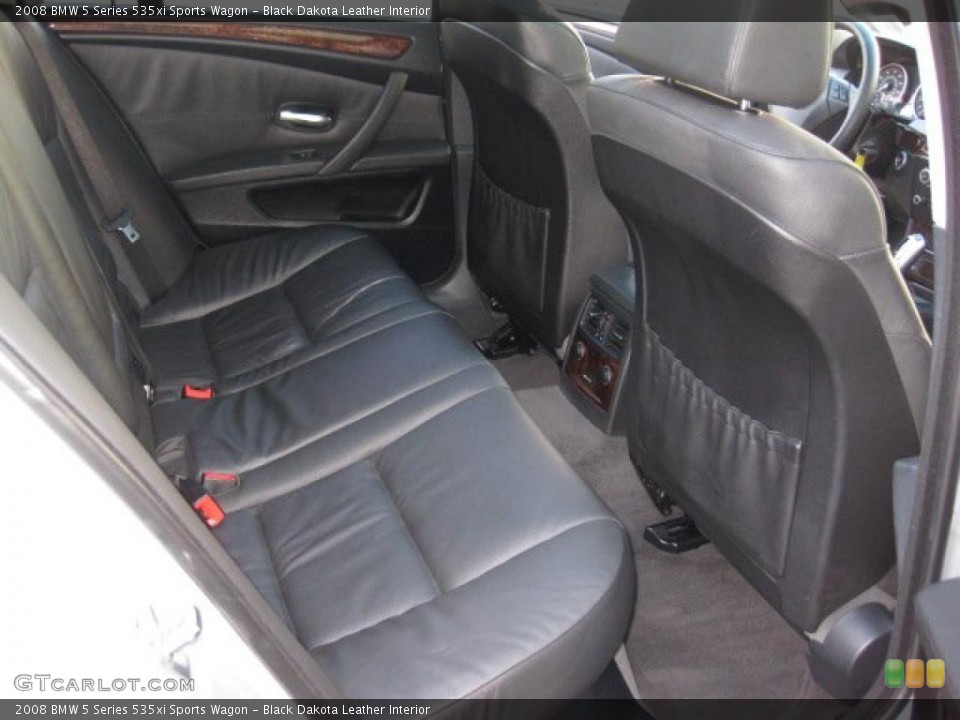 Black Dakota Leather Interior Photo for the 2008 BMW 5 Series 535xi Sports Wagon #41222079