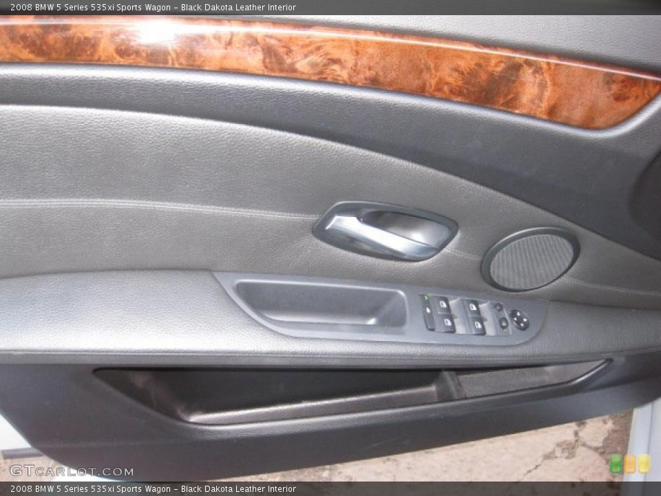 Black Dakota Leather Interior Door Panel for the 2008 BMW 5 Series 535xi Sports Wagon #41222179