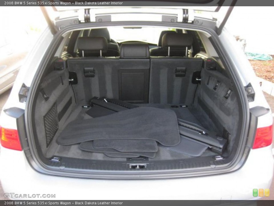Black Dakota Leather Interior Trunk for the 2008 BMW 5 Series 535xi Sports Wagon #41222211