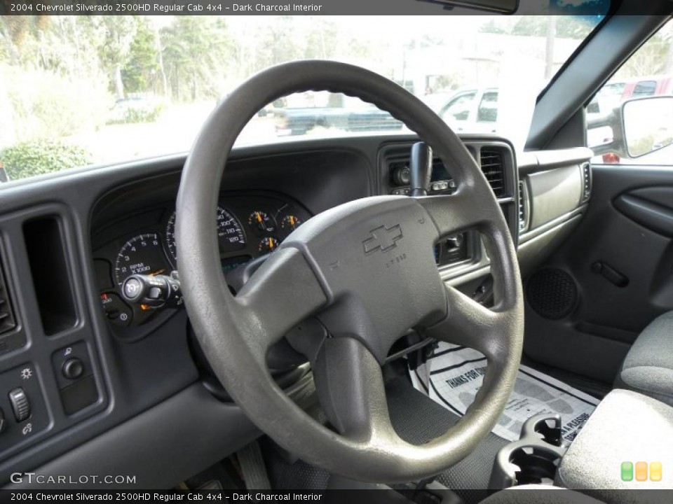 Dark Charcoal Interior Steering Wheel for the 2004 Chevrolet Silverado 2500HD Regular Cab 4x4 #41223175