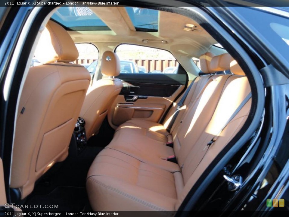 London Tan/Navy Blue Interior Photo for the 2011 Jaguar XJ XJ Supercharged #41223971