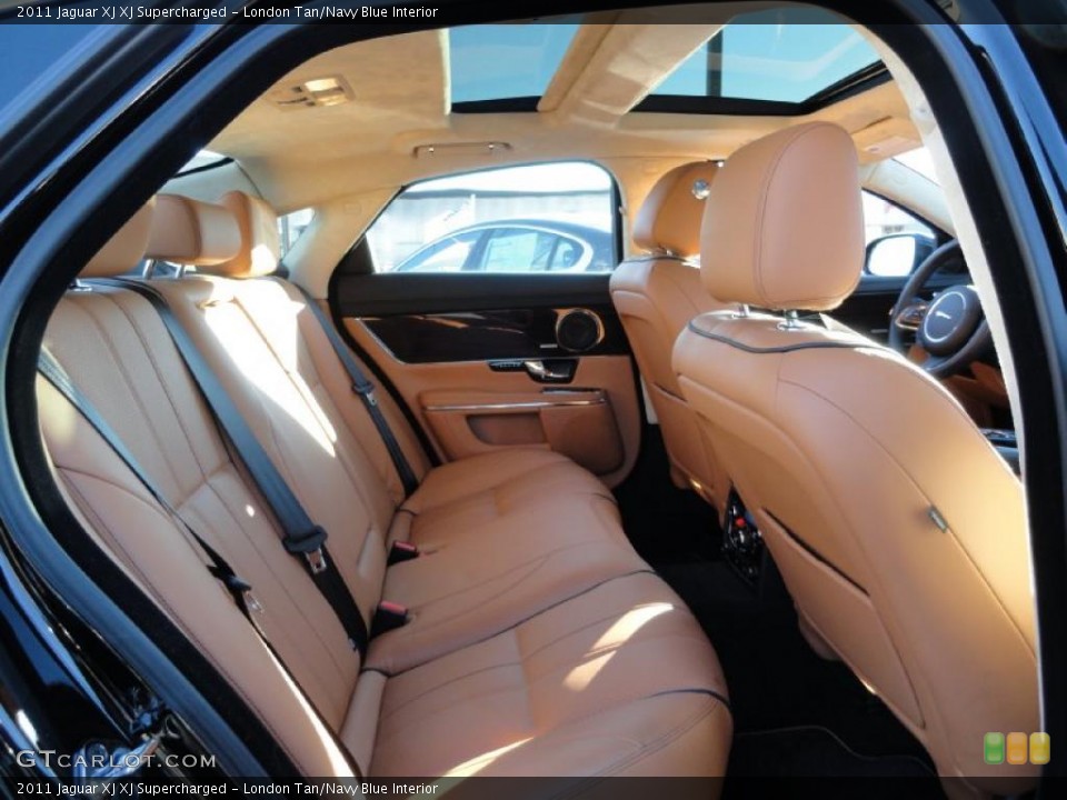 London Tan/Navy Blue Interior Photo for the 2011 Jaguar XJ XJ Supercharged #41224063