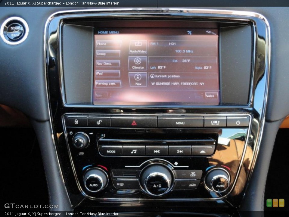 London Tan/Navy Blue Interior Navigation for the 2011 Jaguar XJ XJ Supercharged #41224151
