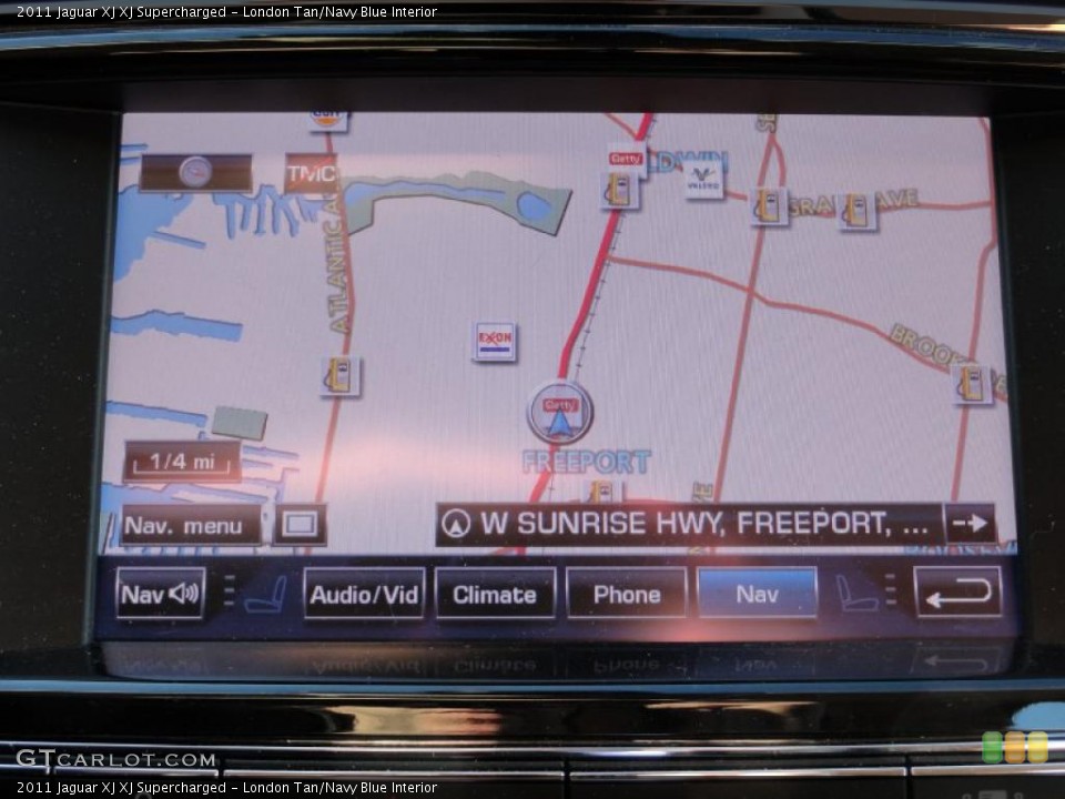 London Tan/Navy Blue Interior Navigation for the 2011 Jaguar XJ XJ Supercharged #41224199
