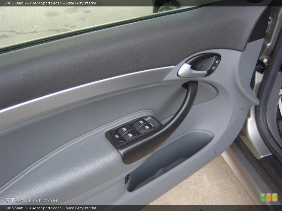 Slate Gray Interior Door Panel for the 2006 Saab 9-3 Aero Sport Sedan #41224726