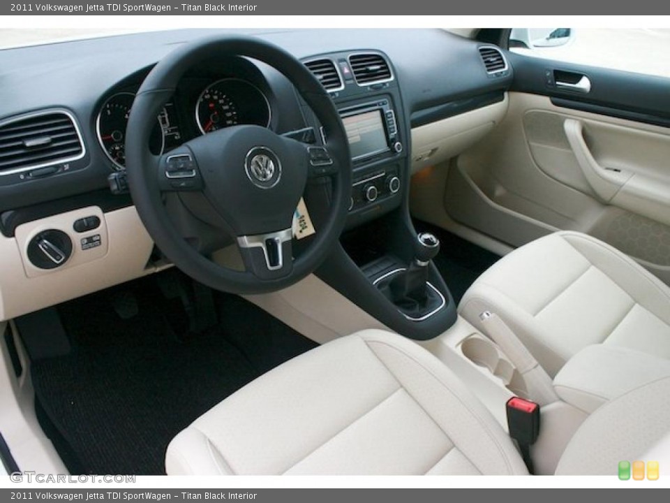Titan Black Interior Prime Interior for the 2011 Volkswagen Jetta TDI SportWagen #41225419