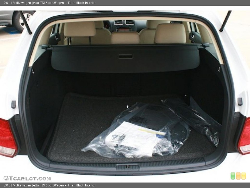 Titan Black Interior Trunk for the 2011 Volkswagen Jetta TDI SportWagen #41225495