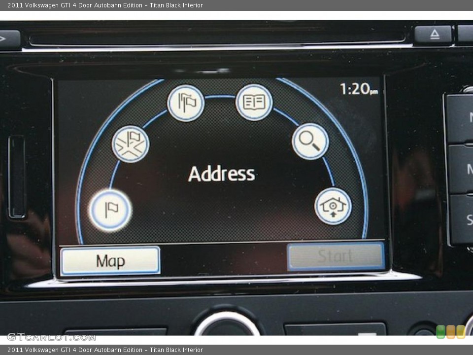 Titan Black Interior Navigation for the 2011 Volkswagen GTI 4 Door Autobahn Edition #41225703