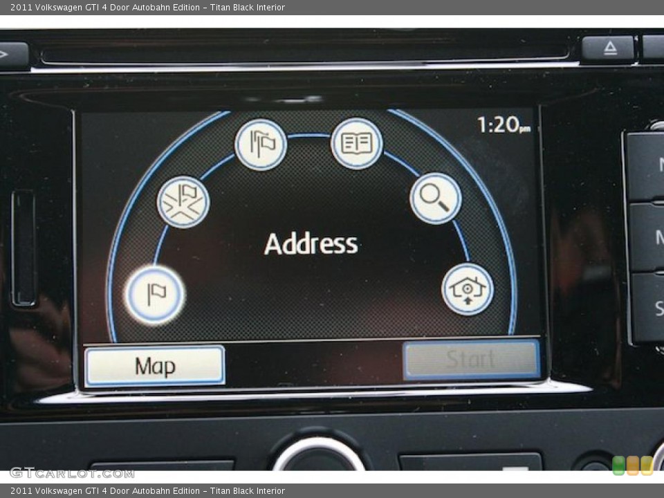 Titan Black Interior Navigation for the 2011 Volkswagen GTI 4 Door Autobahn Edition #41225703
