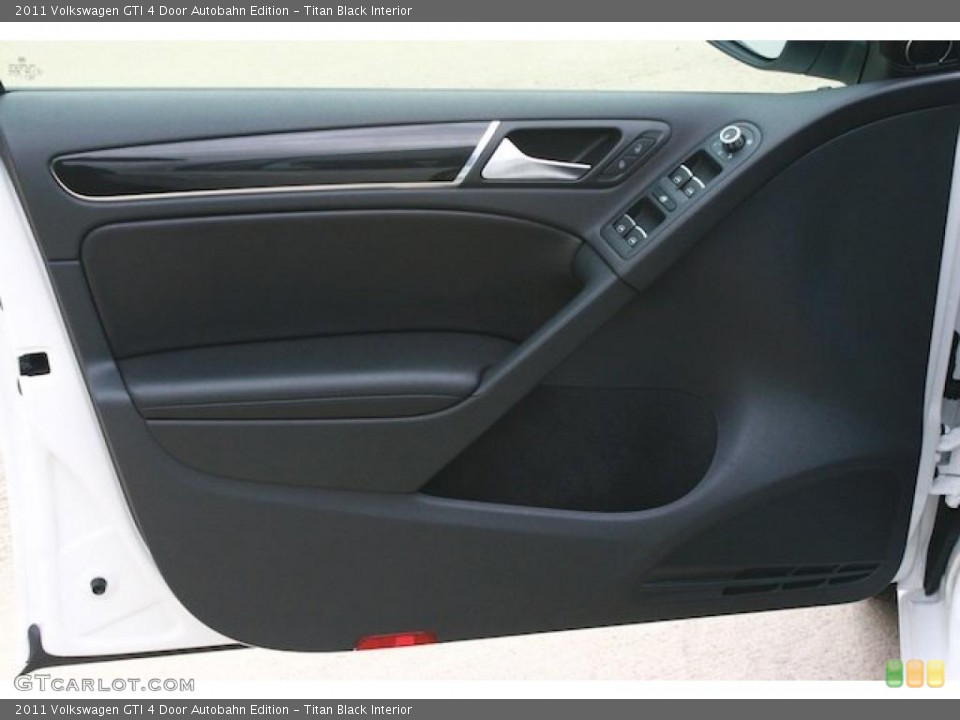 Titan Black Interior Door Panel for the 2011 Volkswagen GTI 4 Door Autobahn Edition #41225847