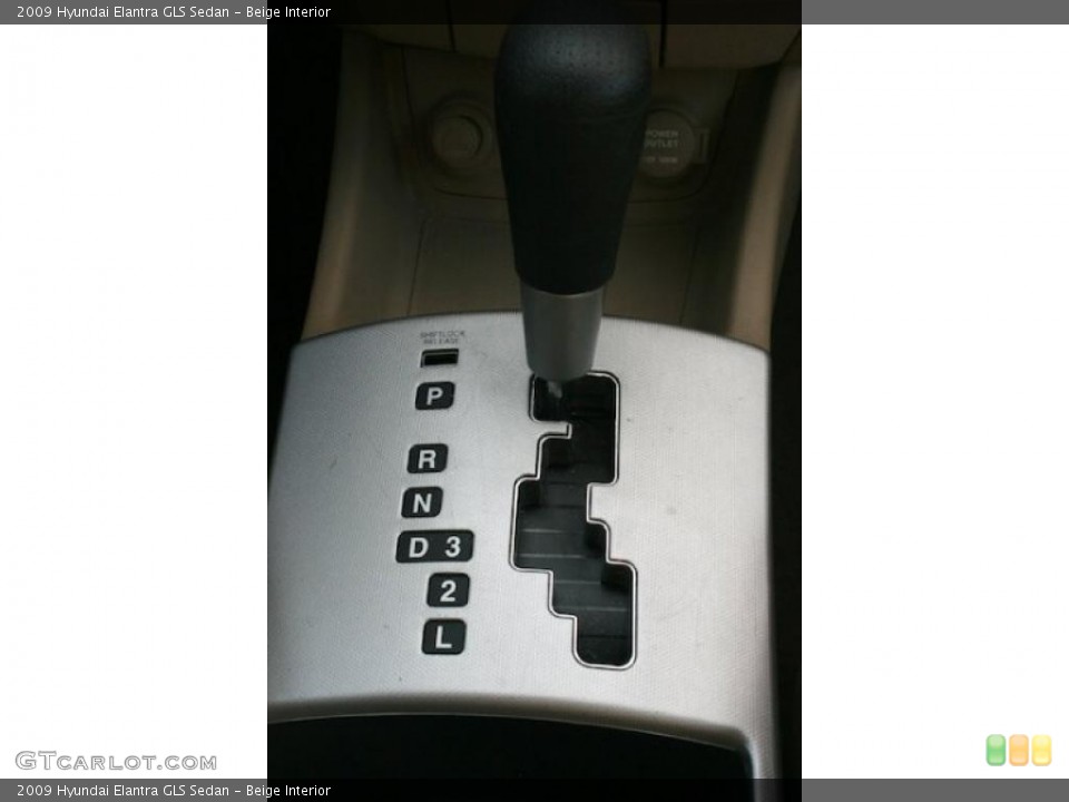 Beige Interior Transmission for the 2009 Hyundai Elantra GLS Sedan #41226447
