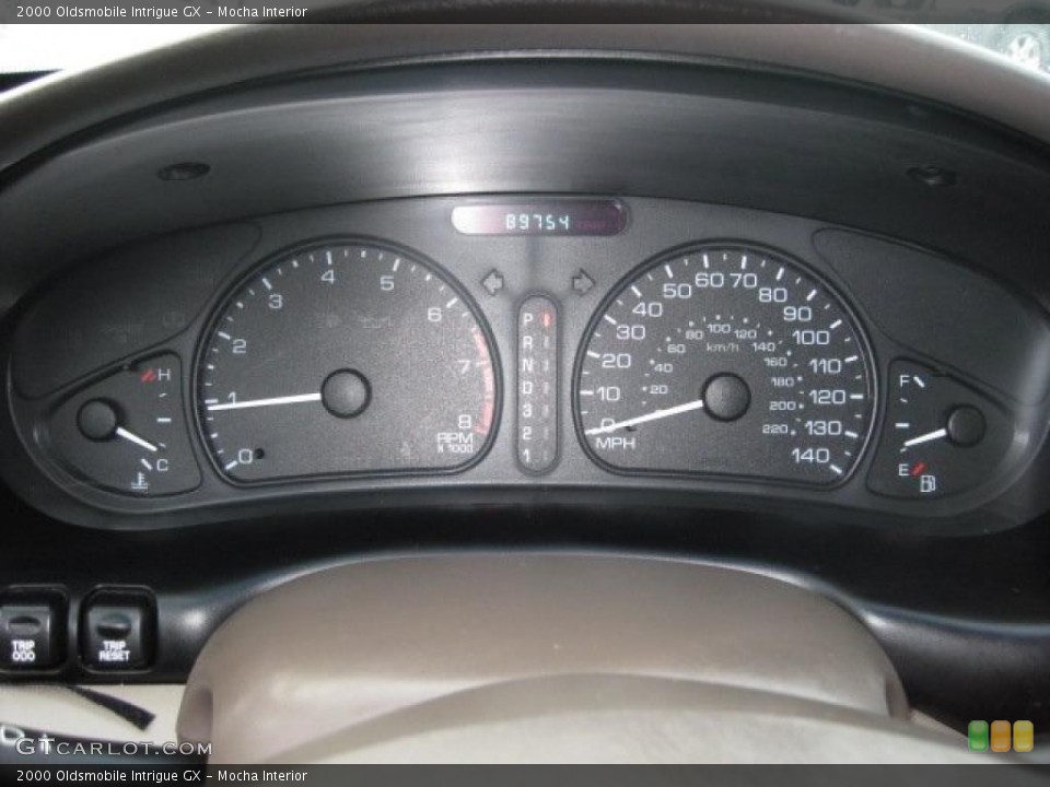 Mocha Interior Gauges for the 2000 Oldsmobile Intrigue GX #41227575