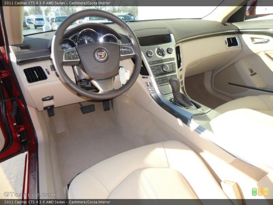 Cashmere/Cocoa Interior Prime Interior for the 2011 Cadillac CTS 4 3.6 AWD Sedan #41229003