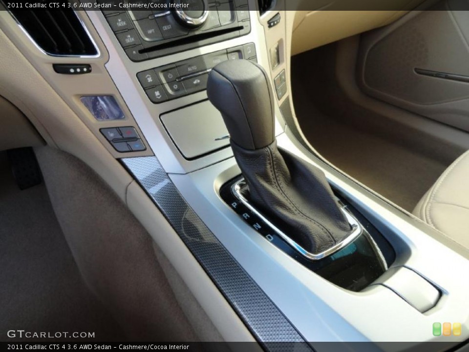 Cashmere/Cocoa Interior Transmission for the 2011 Cadillac CTS 4 3.6 AWD Sedan #41229047